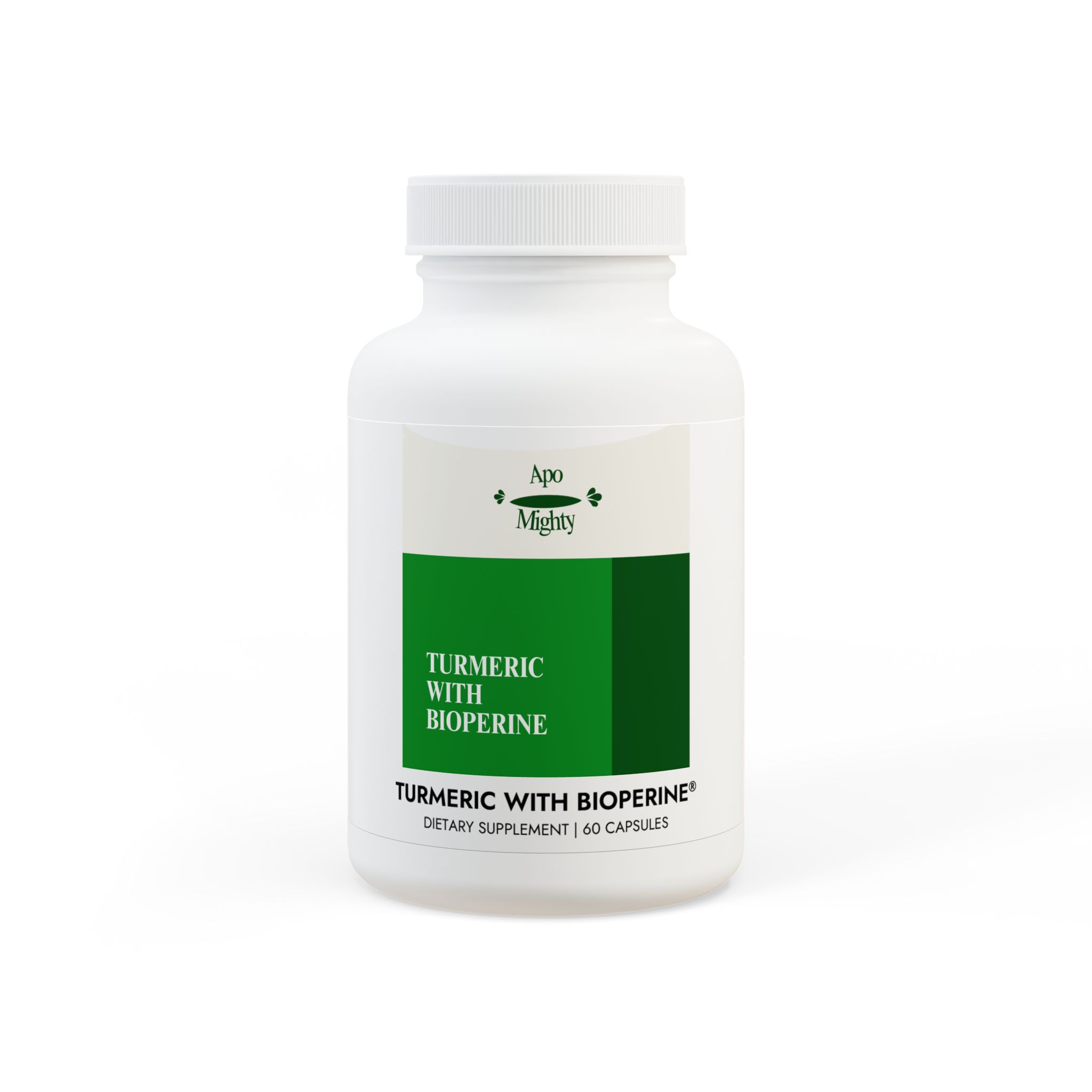 Turmeric with BioPerine® (Black Pepper Fruit Extract) Supplement (60 Capsules)